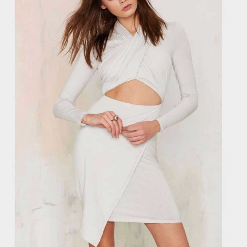 Tiger Mist Cutout Asymmetrical Dress